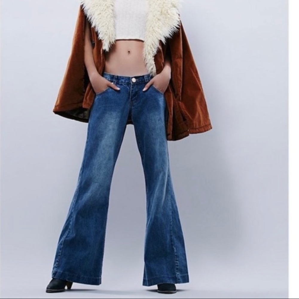 One Teaspoon relaxed wide leg jeans